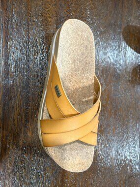 Reef Platform Slip On Sandal Camel Brown sz 8 Amputee Single Right Foot